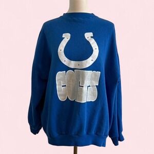 Vintage Logo 7 Indianapolis Colts NFL Crewneck Sweatshirt — XXL‎